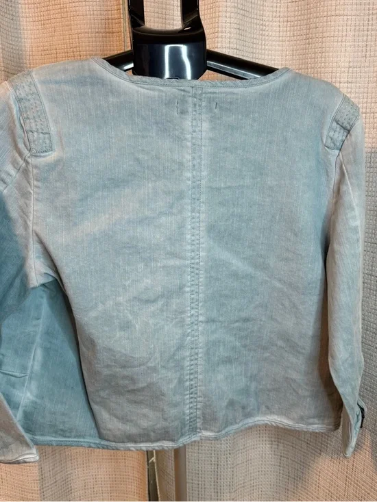 Bandolino Light Blue Zip-Front Jean Jacket - Picture 2 of 9
